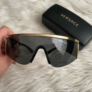 Versace Shield Rimless sunglasses